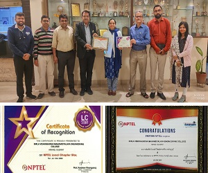 BVM NPTEL Local Chapter is rated at A grade for the second semester of 2023 and also received LC Star Certificate for being in top 100 LCs for the last 8 consecutive semesters